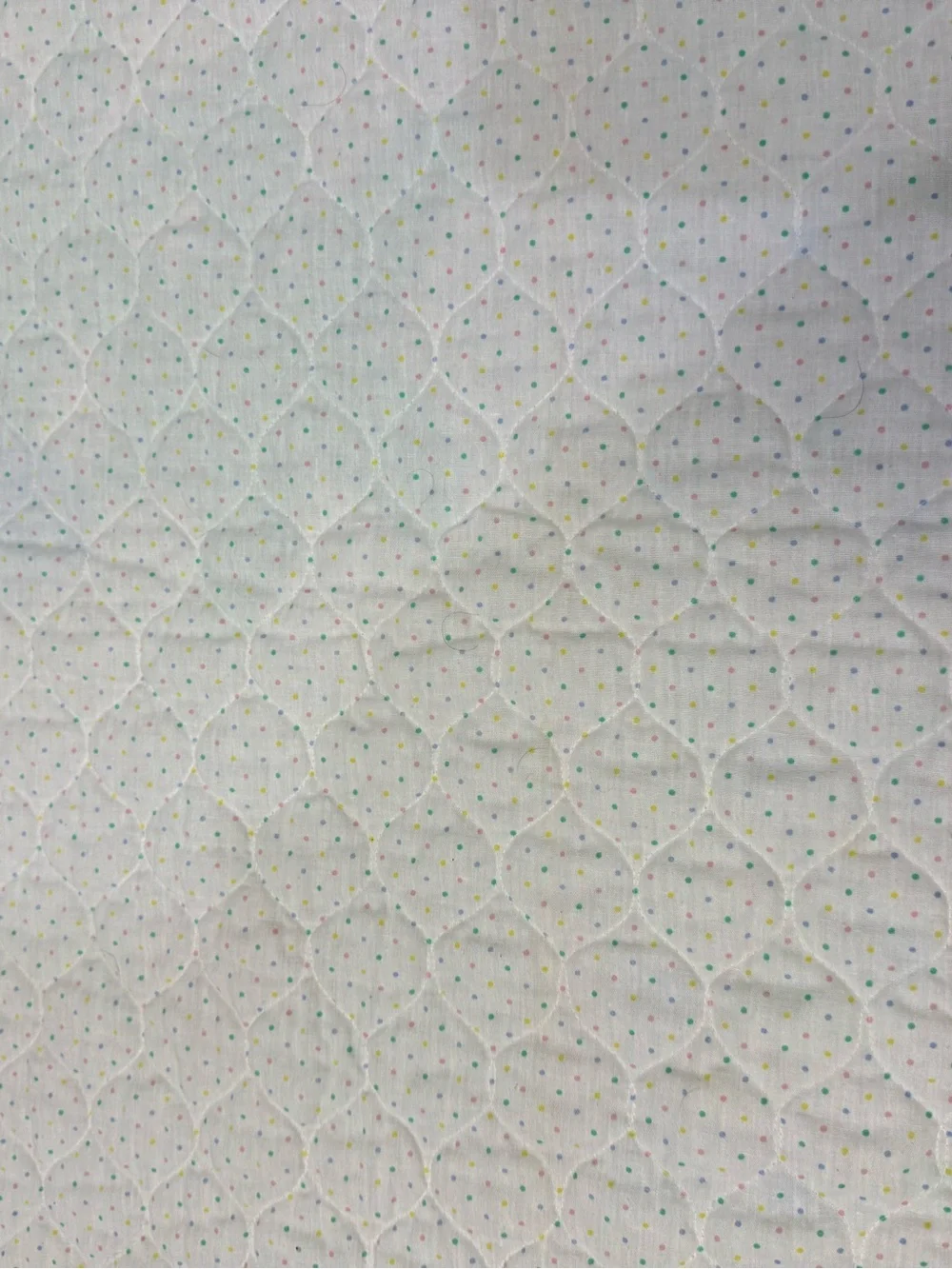 Vintage Baby Dinosaur Crib Quilt Blanket 44x34 Pink Satin Trim Nursery Decor